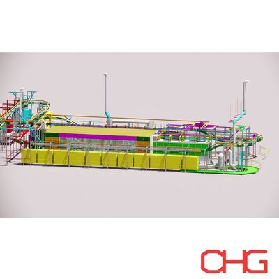 Goede prijs Automatic Electrophoresis/Electrophoretic Coating Pretreatment Line online
