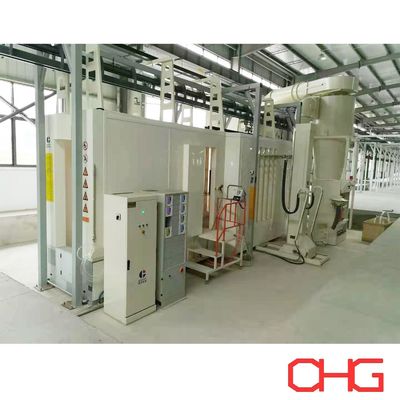 Roestvrij staal PVC koolstofstaal poeder coating spray booth voor coating productielijn