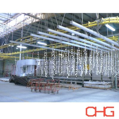 Automatische elektrostatische poedercoating productielijn voor aluminiumprofielen Geavanceerde productiemethode