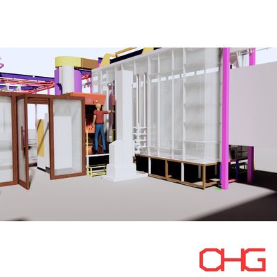 Goede prijs Professionele elektrostatische automatische poedercoatingslijn voor metaalsubstraat met duurzame hardware-spuitapparatuur online