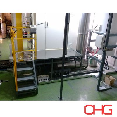 Op maat gemaakte poedercoatingslijn met PVC-spraybooth en voorbehandelingspray systeem