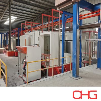 Goede prijs Productielijn voor poedercoating met aluminiumprofiel Aanpasbare technische gegevens met prestaties van het overhoofdconveyorsysteem online