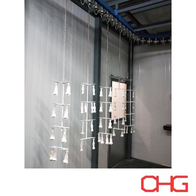 Glas smeermiddel natte schilderlijn met transportersysteem met op maat gemaakte technische gegevens en installatie van begeleidende apparatuur