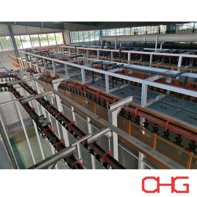 Hardware-spuitapparatuur Poedercoatingproductielijn met transportsysteem
