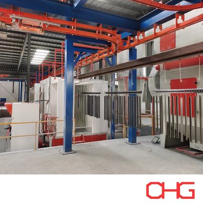 Goede prijs Poedercoatingslijnapparatuur met aluminium profielen transportsysteem online