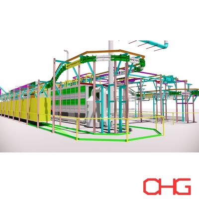 Voorbehandelingslijn voor elektroforese/elektroforetische KTL/EPD Coatingcategorieën Coatingproductielijn
