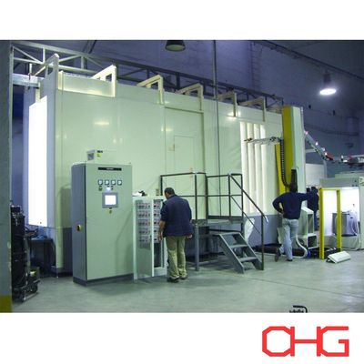 Goede prijs Automatische PVC- of PP-poedercoating-spuitverfbooth voor snelle en coating-lijn online