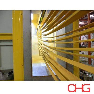 Automatische poederlaaglijn met elektrostatische spuitgeweren en reciprocator