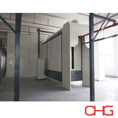 Op maat gemaakte technische gegevens Monorail Conveyor Powder Coating Line voor acrylplaten