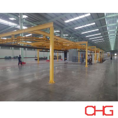 Aanpassing poedercoating lijn voor aluminium profielen gemaakt met alle apparatuur