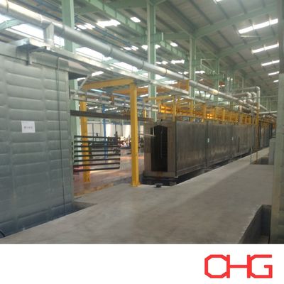 Goede prijs Poedercoatinglijn voor aluminiumprofielen met overhoofdconveyor en handmatig laden om diverse productie te ondersteunen online