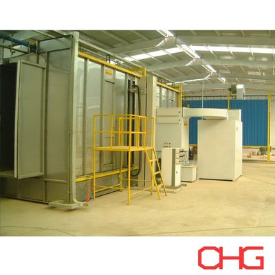Roestvrij staal Automatische sproeibooth Poedercoating Elektrostatische verfbooth Aanpasbaar