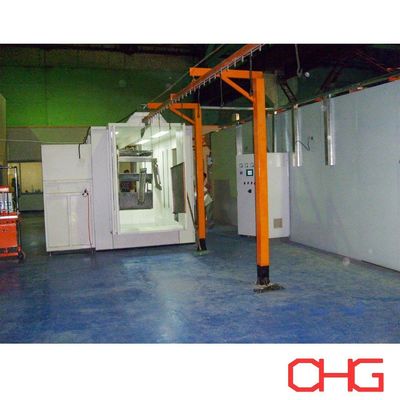 Aangepaste handmatige poedercoatinglijn met spuitcabine van koolstofstaal