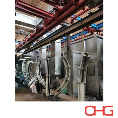 Hardware sproeiapparatuur en PLC-besturingsunit Automatisch poedercoating systeem voor transportbanden