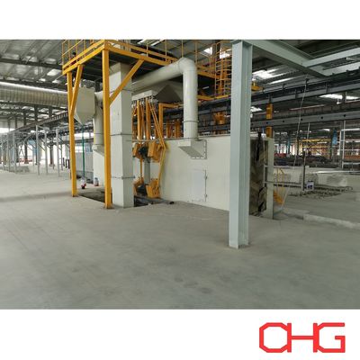 Op maat gemaakte automatische poedercoatinglijn die elektrostatische spray en handmatige coating combineert voor een hoge productie-efficiëntie