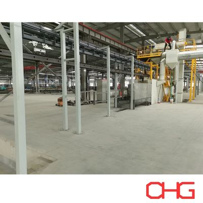 Poedercoatingslijn voor metalen onderdelen Automatische productielijn voor verschillende maten en vormen Aanpasbaar ontwerp voor uw behoefte