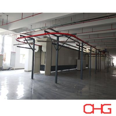 Acrylplatencoatingsmachine Monorail Conveyor Poedercoatingslijn voor de gepersonaliseerde coatingproductie