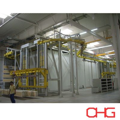 Goede prijs Professional Customized Iron Electric Control Cabinet Powder Coating Line with Lift and Hardware Spraying Equipment online
