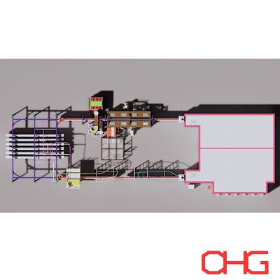 Op maat gemaakte elektrostatische poedercoatingslijn met PLC-besturingseenheid en coatingapparatuur