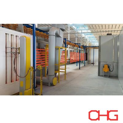 Metalen substraatpoedercoating met draadloos transportsystem