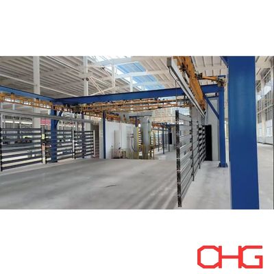 Goede prijs Persoonlijke poedercoatinglijn voor planken met Power amp Free Overhead System online