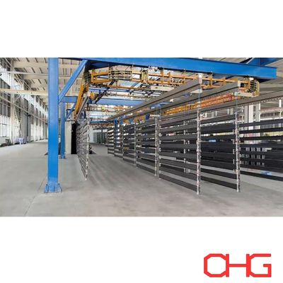 Goede prijs High Performance Powder Coating Line voor planken 13,5m Hangers PP Spray Booth online
