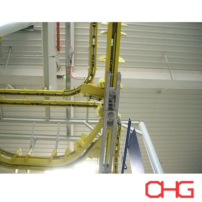 Goede prijs Overhead Power and Free Transportbandsysteem met Geïntegreerde Hef- en Transferapparatuur voor Complexe Coatinglijn Lay-outs online