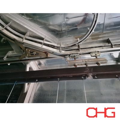 Op maat gemaakte kracht- en vrije overhoofdtransportsystemen voor coatingsproductielijn op maat gemaakte installatie van geleidingsapparatuur