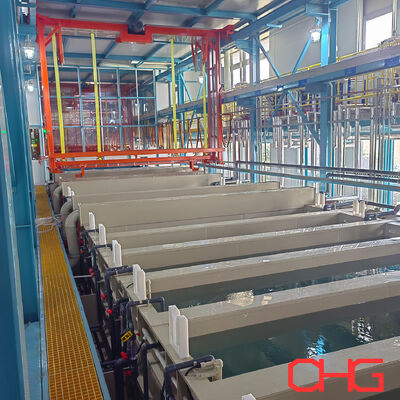 Continuous E Coating Line met grote capaciteit van anodiserende tanks en multi-stage pre-behandeling processen